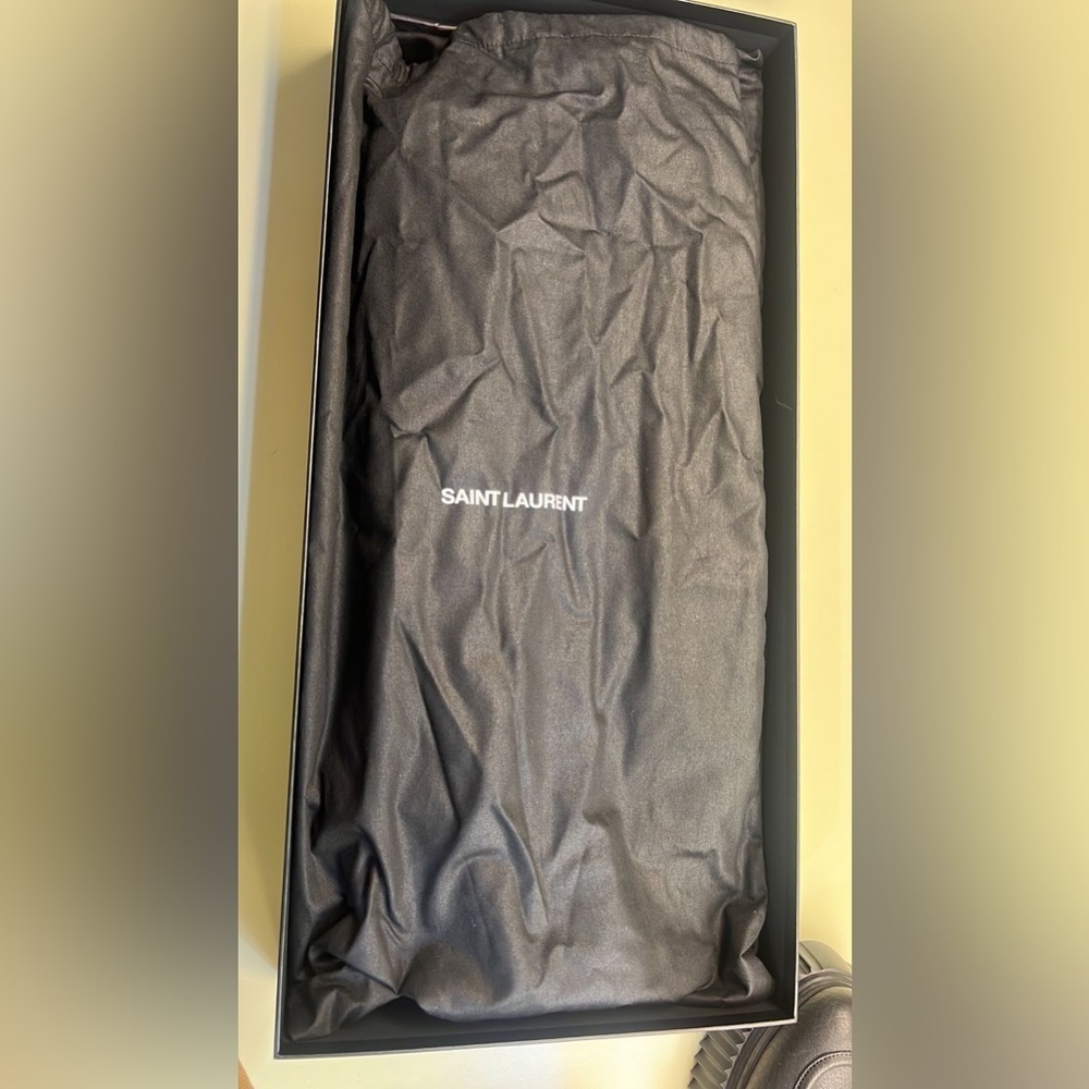 Saint Laurent Diane Black knee high leather high Heeled Boots size EU 39 NWT - Picture 5 of 9